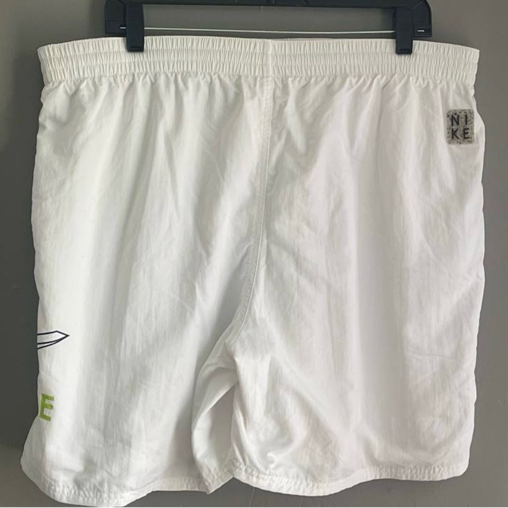 Nike Split‎ Logo Icon 7 JDI Fade Volley Shorts White Sz XXL Summer Sporty Preppy - Picture 2 of 15